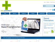 Tablet Screenshot of nhlpharmacy.com